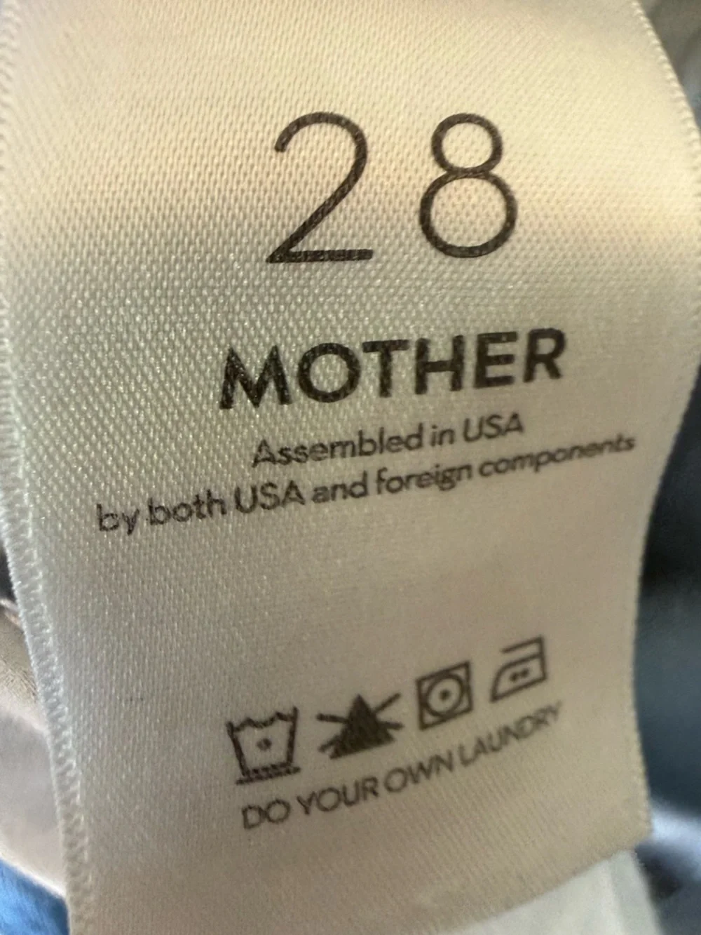 MOTHER Lil' Zip Rambler Flood Jeans Out of the Blue Size 28 - Picture 7 of 8